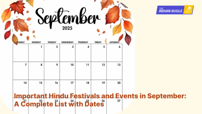 Important Hindu Festivals and Events in September 2025: Complete List with Dates