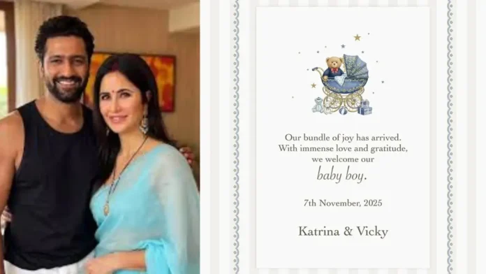 Katrina Kaif and Vicky Kaushal Welcome a Baby Boy: “Our Bundle of Joy”