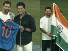 ‘Visca Barça’ Chant Heard at Wankhede During Lionel Messi’s GOAT India Tour in Mumbai Messi Trip to India