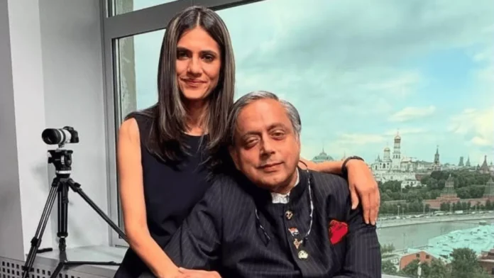 Runjhun Sharma & Sashi Tharoor Runjhun Sharma & Sashi Tharoor Images