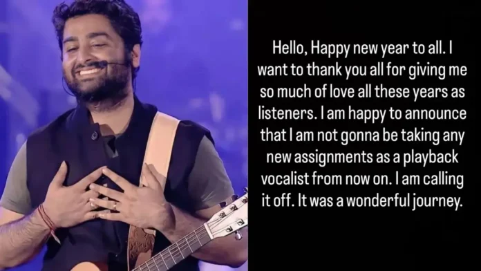 Arijit Singh’s Retirement from Playback Singing