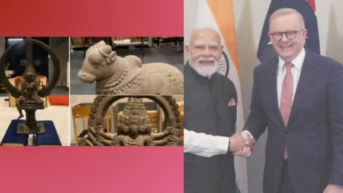 Australia Returns Bhadrakali, Nandi & Kartikeya Artefacts to India